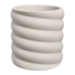swirl 37cm linen white